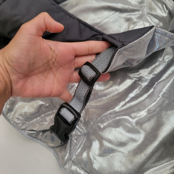 🦮ARCADIA Ultra Adjustable Insulated Coat. Size Large. Blue Silver Black Colors - Picture 12 of 17